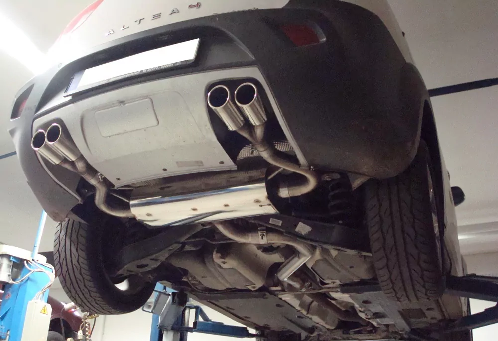 Seat Altea XL 5P - 4x4 Freetrack Endschalldämpfer quer Ausgang rechts/links - 2x76 Typ 16 rechts/links