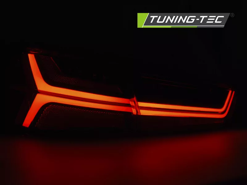 Led Bar Tail Lights Red White Seq Fits Audi A6 C7 11-14 Limousine