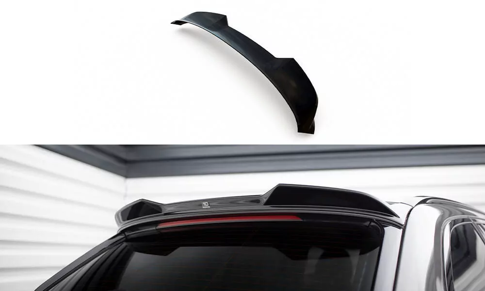 Spoiler CAP Für 3D V.1 BMW 5er Touring G31 Schwarz Hochglanz
