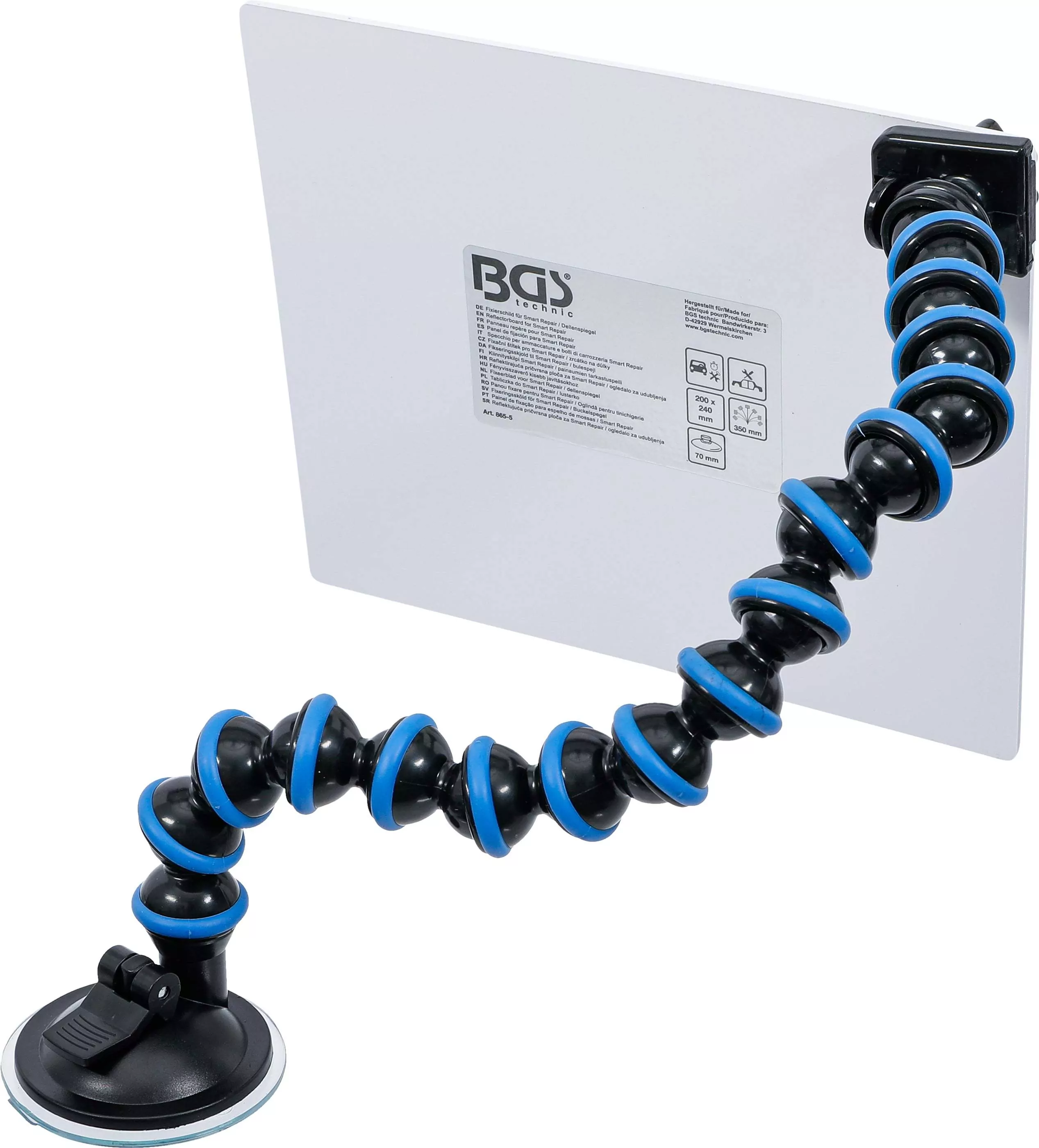 Fixierschild für Smart Repair / Dellenspiegel | weiß