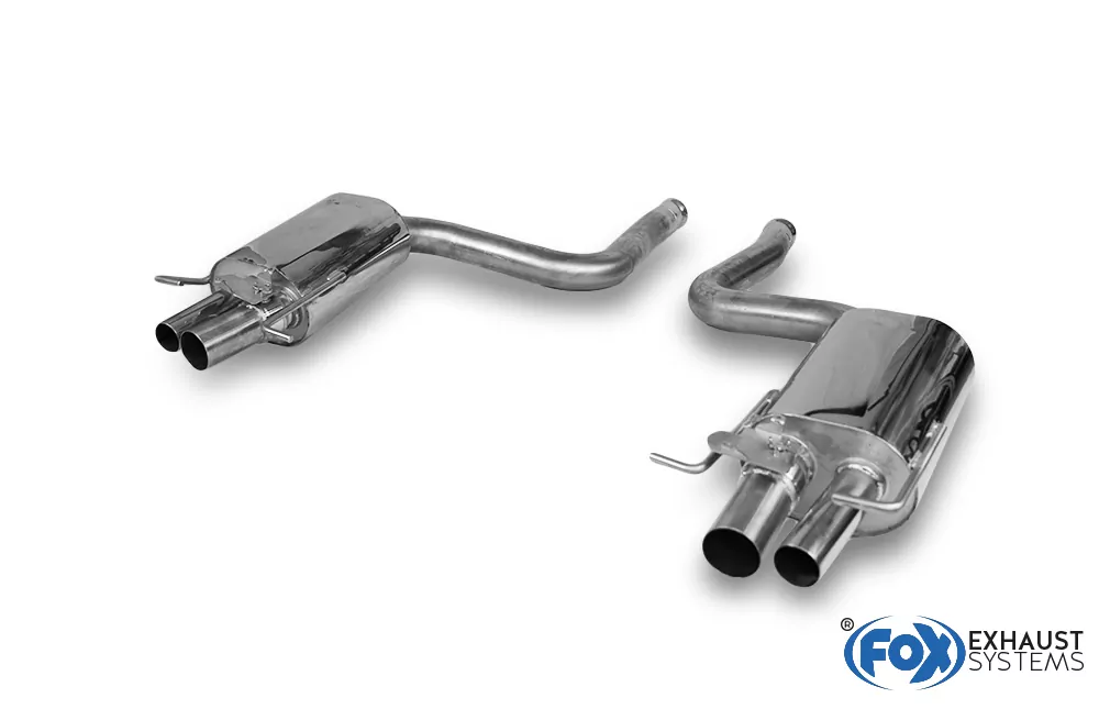 Mercedes C-Klasse 205 AMG C63 S  Endschalldämpfer rechts/links inkl. Abgasklappen - Endrohre sitzen in der originalen Stoßstange - Für Fahrzeuge mit originaler Performance Anlage