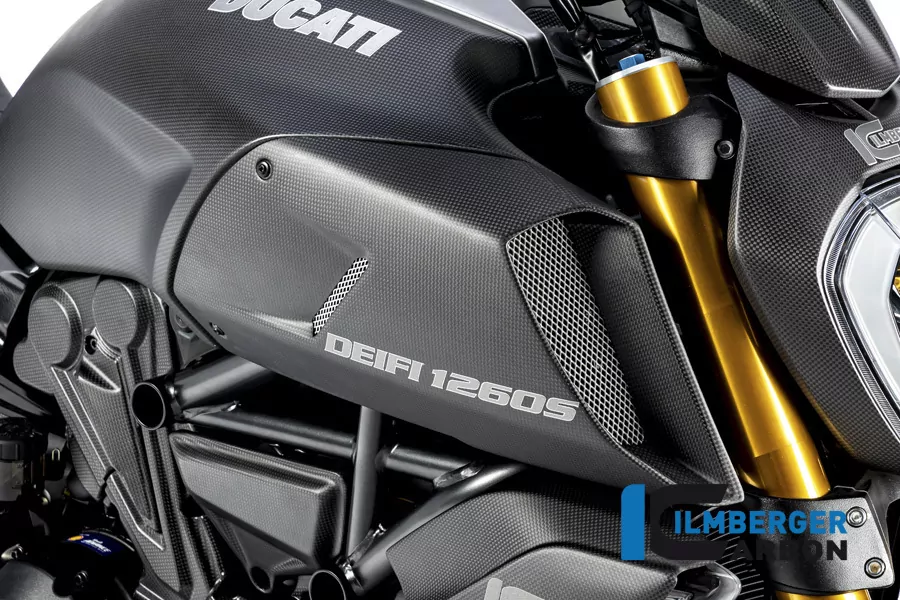 Ilmberger Carbon Lufteinlasskanalverkleidung rechts matt Ducati Diavel 1260  2019-