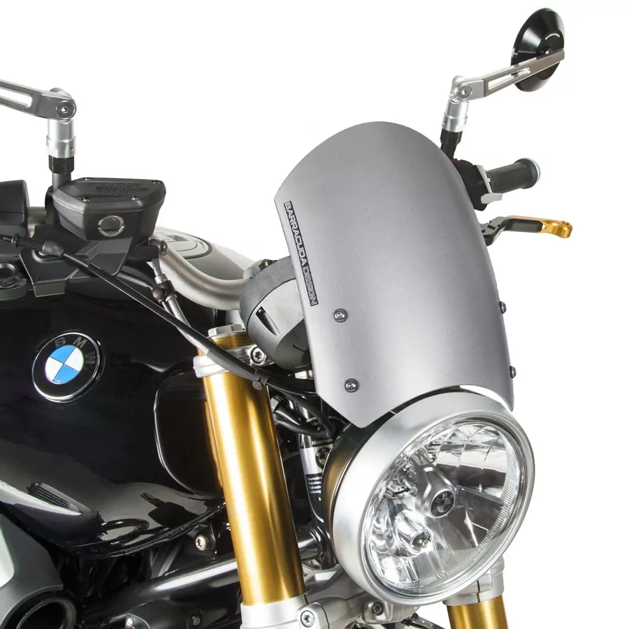 Barracuda Windschild Aerosport Aluminium silber BMW RnineT 2014-2016