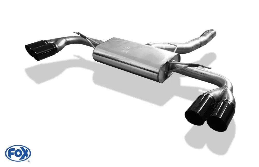 BMW X4 F26 - 35i 35d  Endschalldämpfer quer Ausgang rechts/links - 2x90 Typ 25 rechts/links Schwarz