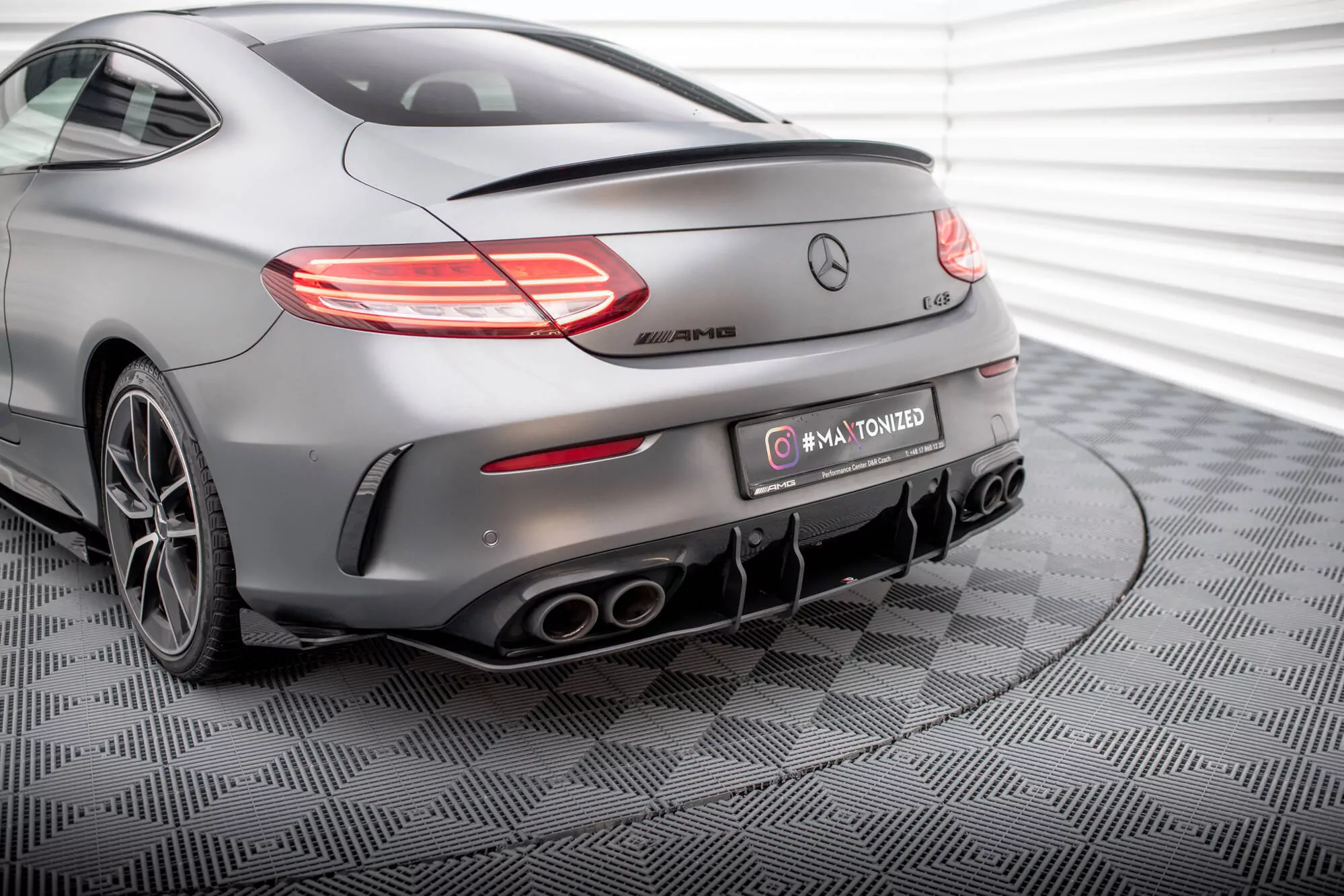 Street Pro Heckschürze Für Mercedes-AMG C43 Coupe / Cabrio C205  Facelift / A205 Facelift