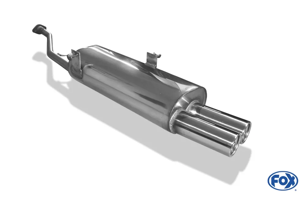 BMW E30 316i/ 318i ab 9/87`  Halbanlage ab Kat mit 2-Loch Flansch - 2x76 Typ 13