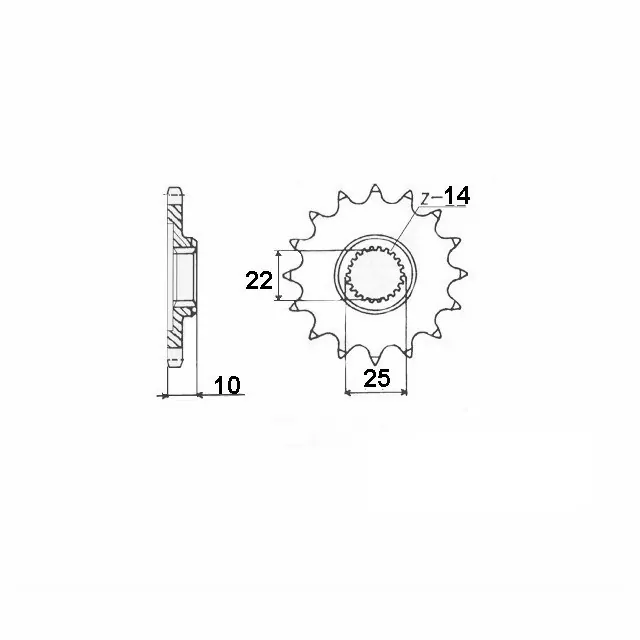 Ritzel 16 Zähne Teilung 520