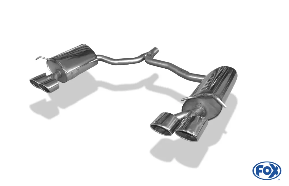 Mercedes C-Klasse 4-Zylinder Coupe C204  Endschalldämpfer rechts/links inkl. Y-Verbindungsrohr - 115x85 Typ 32 rechts/links