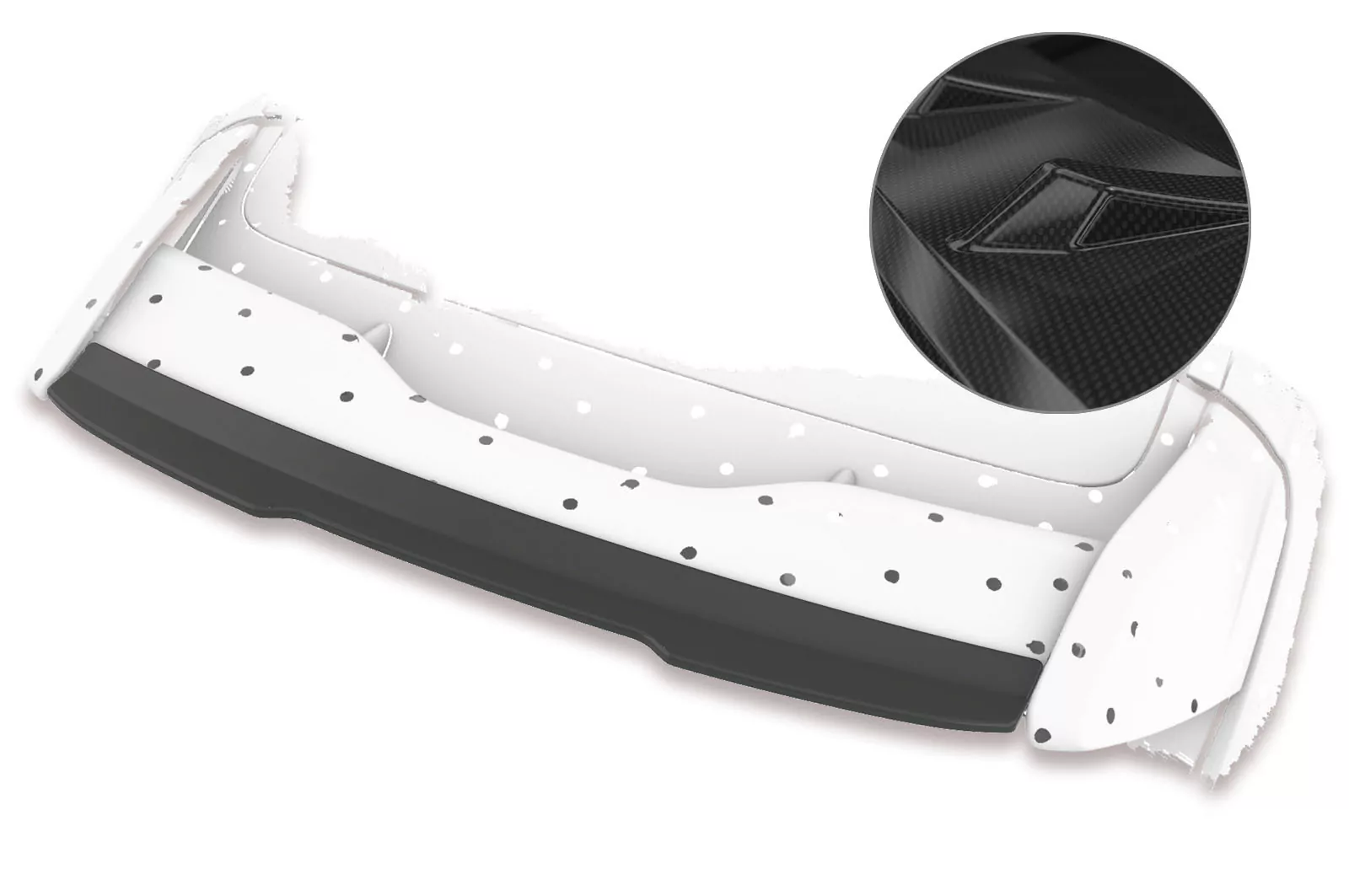 Heckflügel mit ABE für Ford Focus MK3 RS HF679-C Carbon Look Hochglanz