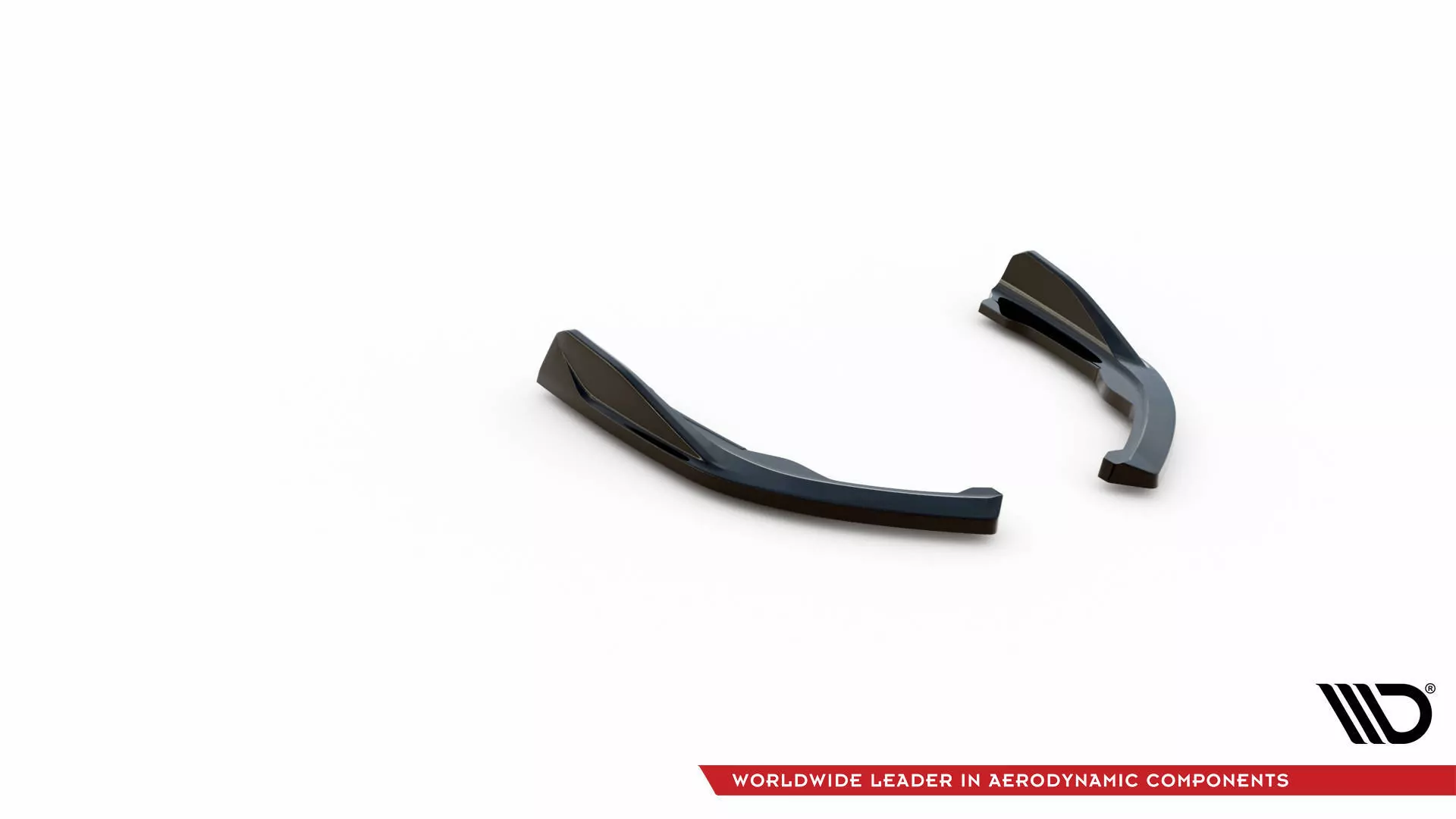 Heck Ansatz Flaps Diffusor V.1 Für BMW 2 Coupe M-Paket G42 Schwarz Hochglanz