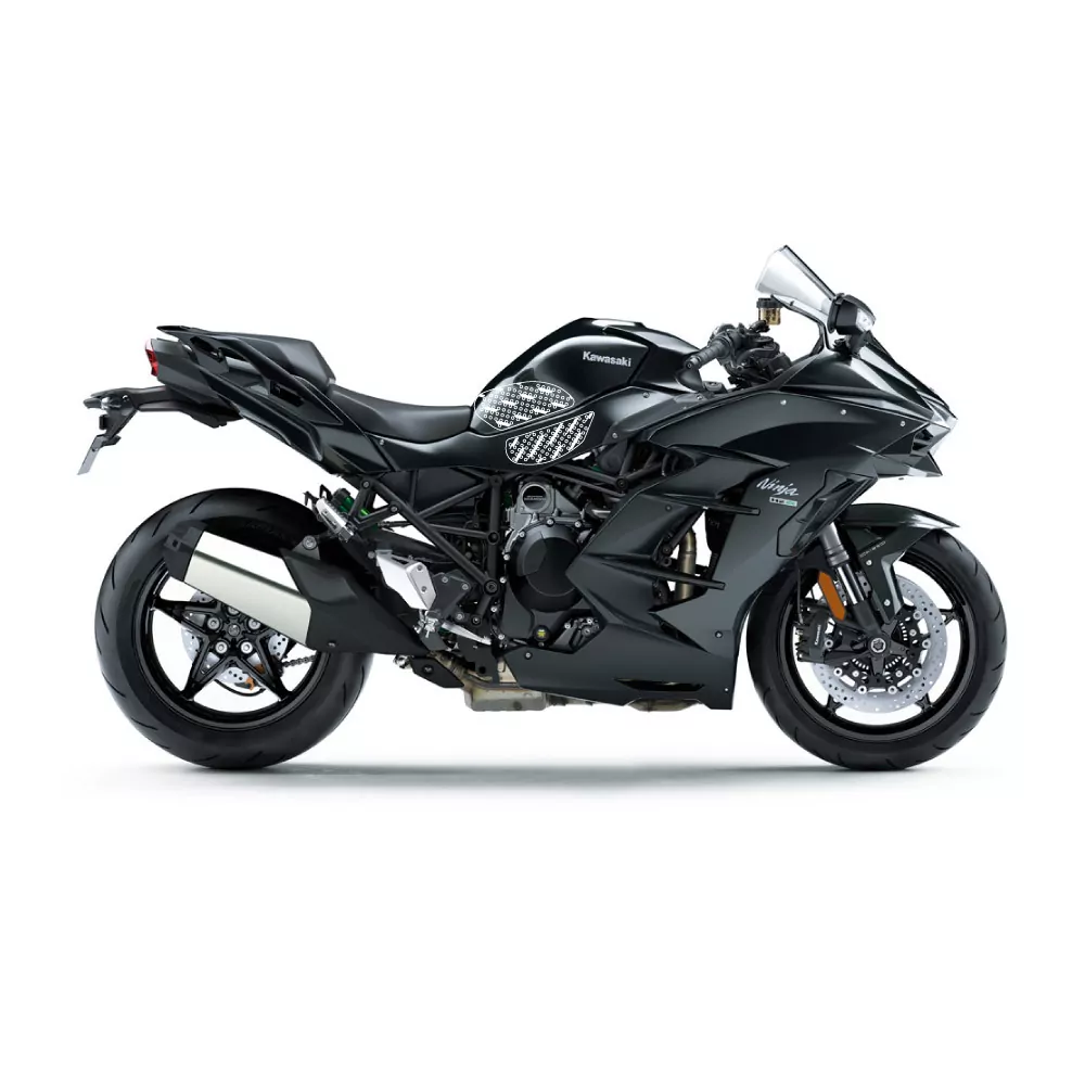 Stompgrip Traction Pad Volcano für Kawasaki Ninja H2 SX 18-22 Schwarz