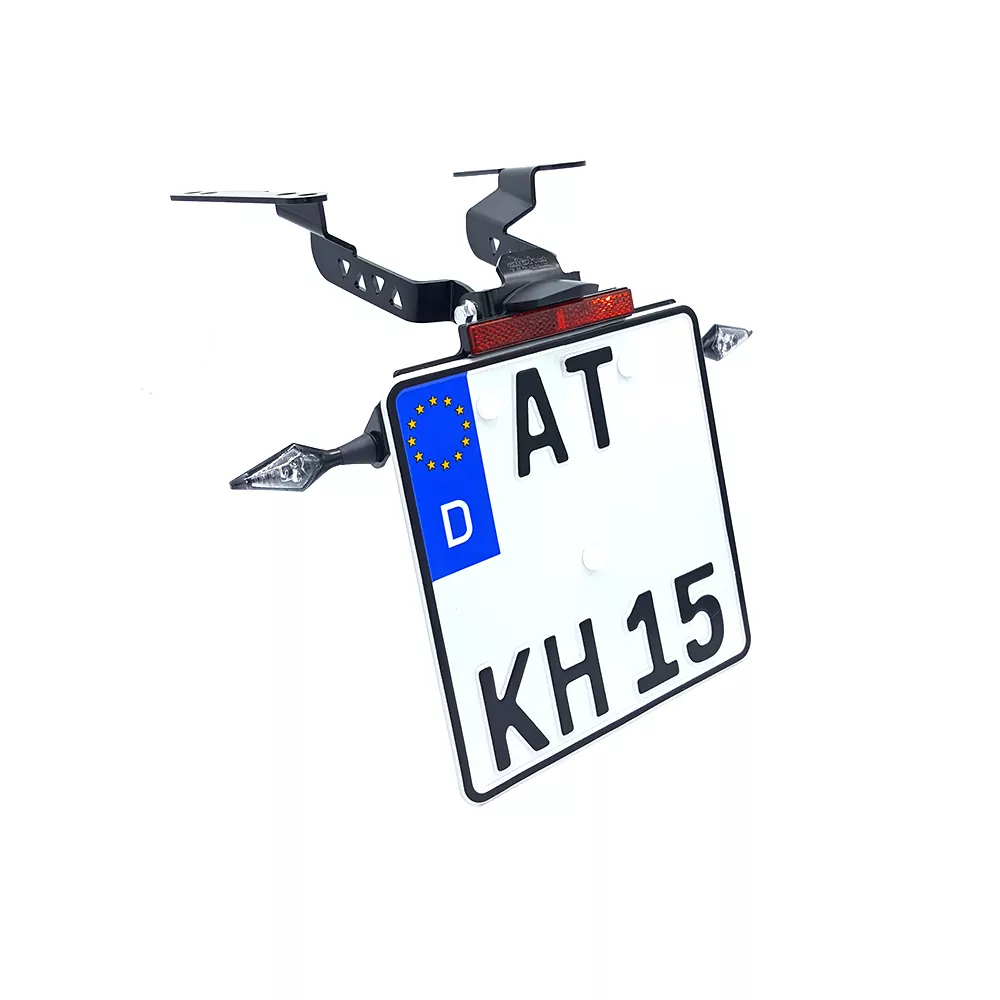 alpha Technik Kennzeichenhalter für Honda CB650R CB650RA und CBR650R CBR650RA Modelljahr 2019 - 2020