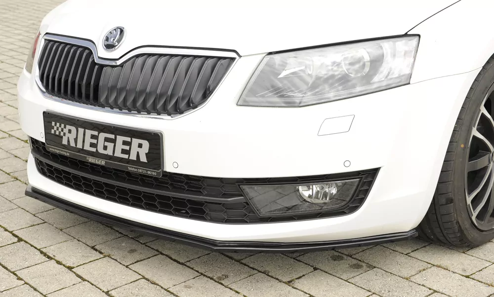 Rieger Spoilerschwert für Skoda Octavia (5E) | Lim. 02.13-01.17 (bis Facelift) für orig. Frontschürze