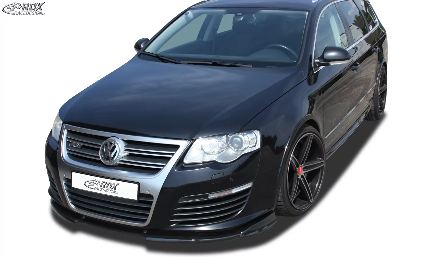 RDX Frontspoiler VARIO-X für VW Passat B6 / 3C R36 Frontlippe Front Ansatz Vorne Spoilerlippe