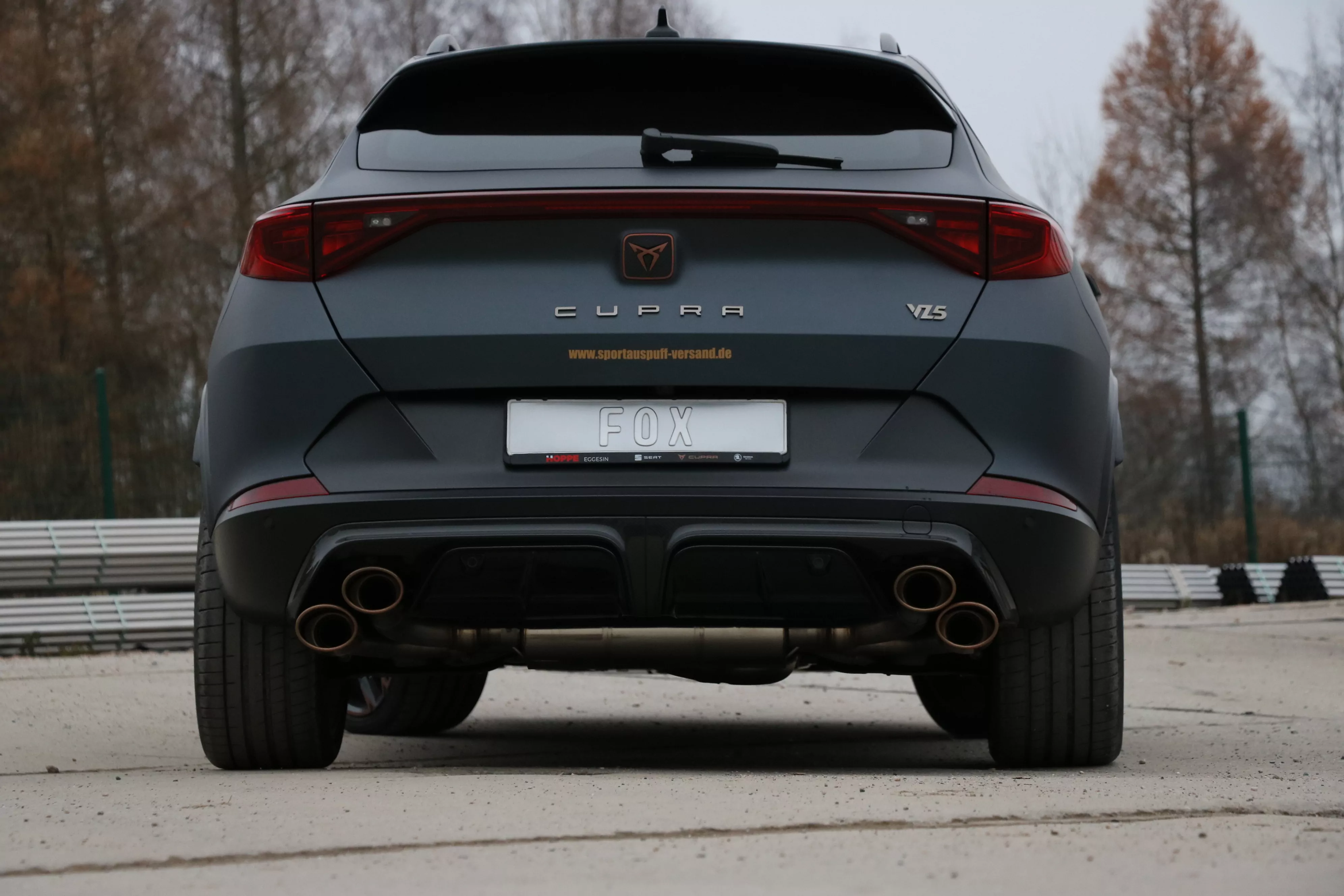 CUPRA Formentor 4x4 - VZ5  Endschalldämpfer mit 2 Abgasklappen - 2x115x85 Typ 32 rechts/links Kupfer-Optik