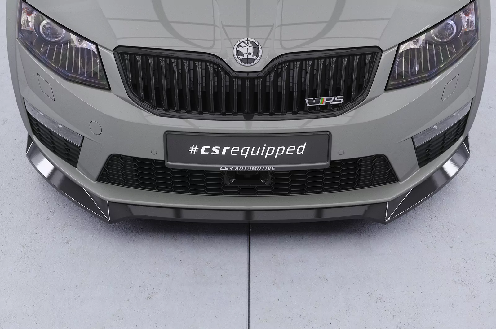 Cup-Spoilerlippe mit ABE für Skoda Octavia 3 (Typ 5E) RS CSL150 Schwarz Strukturiert