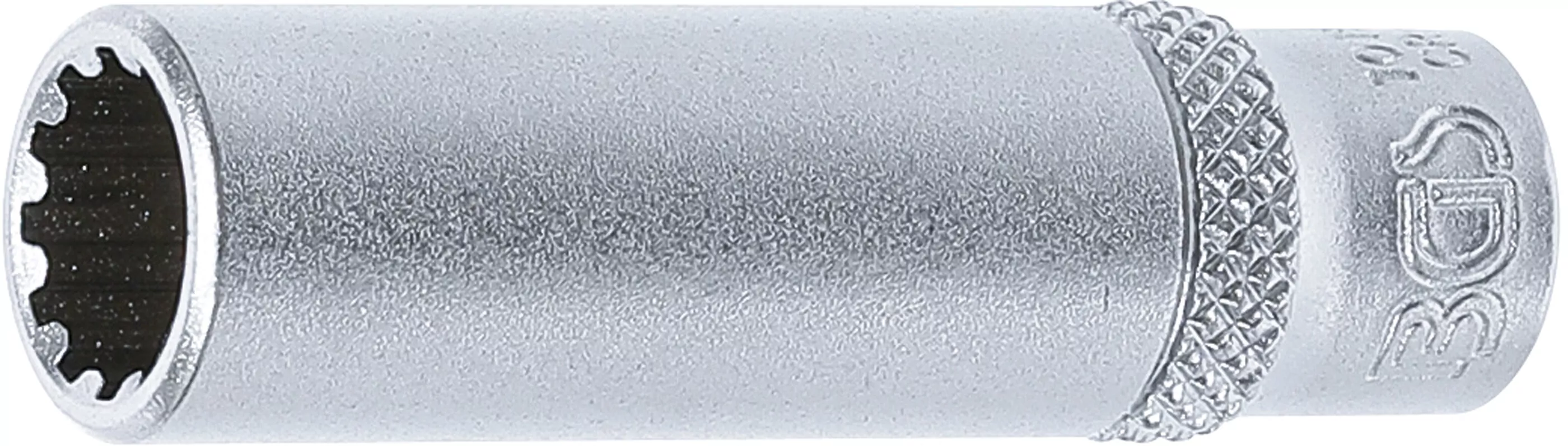 Steckschlüssel-Einsatz Gear Lock, tief | Antrieb Innenvierkant 6,3 mm (1/4") | SW 9 mm