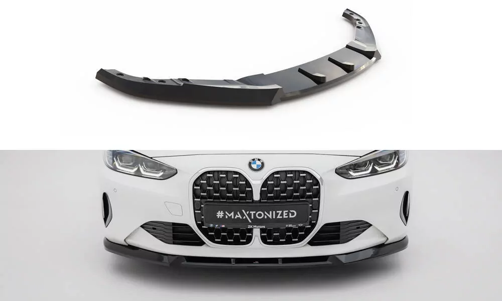 Front Ansatz Für BMW 4er Coupe / Cabrio G22 / G23 Schwarz Hochglanz