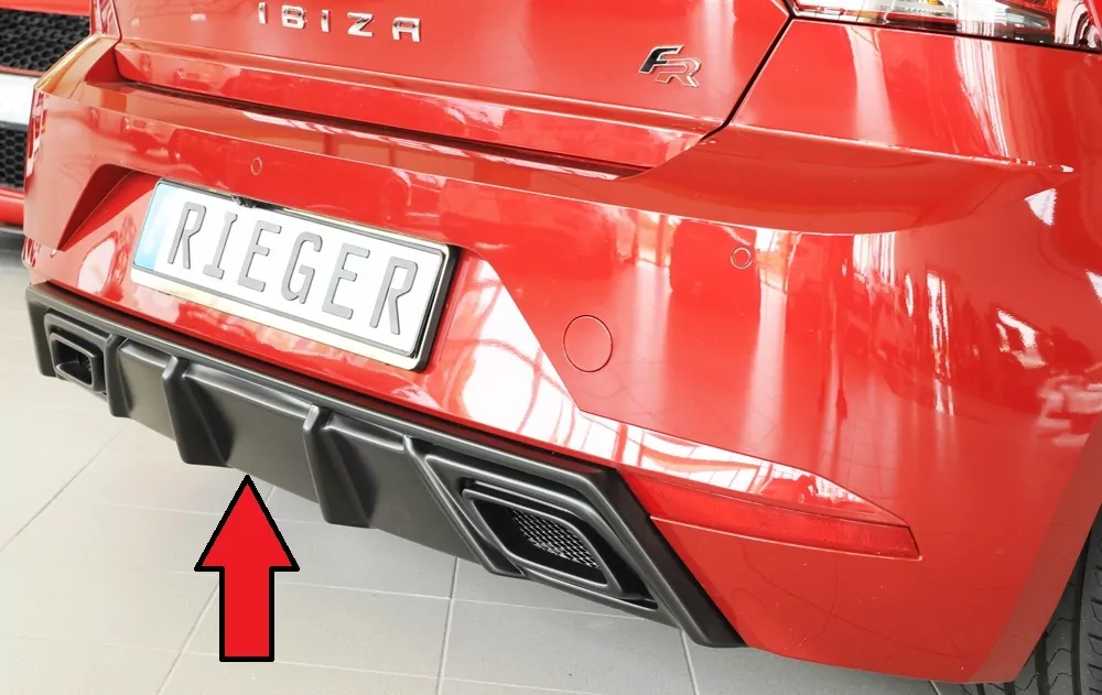 Rieger Heckeinsatz für Seat Ibiza (KJ) | 5-tür. 01.17- für orig. ESD