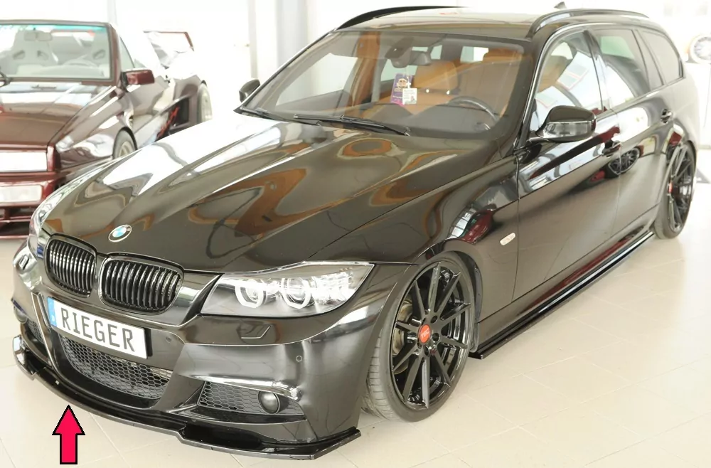 Rieger Spoilerschwert glanz schwarz für BMW 3er E91 Touring 09.08- (ab Facelift) LCI