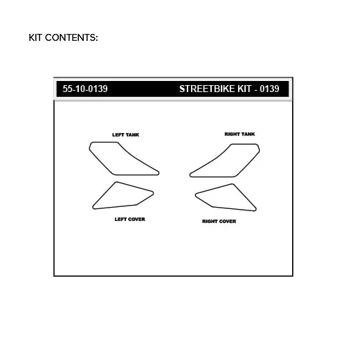 Stompgrip Traction Pad Volcano für Honda MSX125 / Grom 17-20 Klar