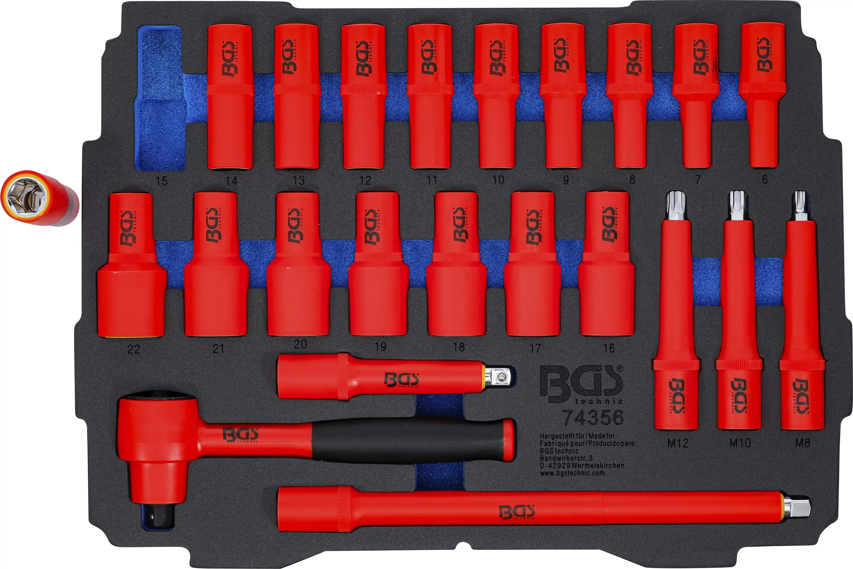 Schaumeinlage für Art. BOXSYS1 & 2: VDE Werkzeugsatz | 23-tlg.