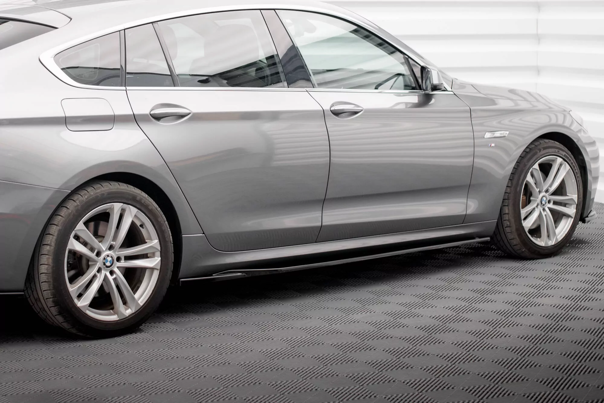 Seitenschweller Ansatz Für BMW 5er GT M-Paket F07 Schwarz Hochglanz