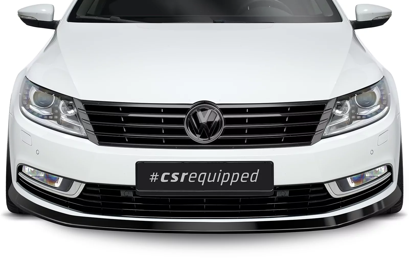 Cup-Spoilerlippe mit ABE für VW CC CSL342 Strukturiert (schwarz matt)