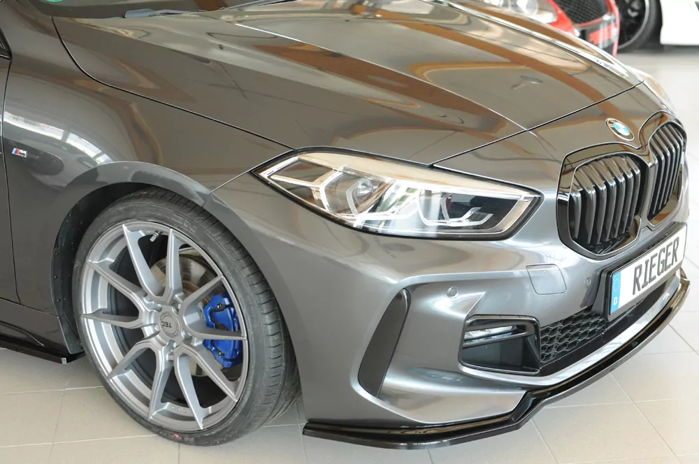 Rieger Spoilerschwert glanz schwarz für BMW 1er F40  (F1H) Schrägheck / 4-tür. 07.19-