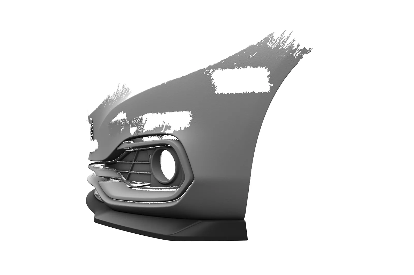 Cup-Spoilerlippe mit ABE für BMW 4er F36 Gran Coupe CSL781 Schwarz Strukturiert