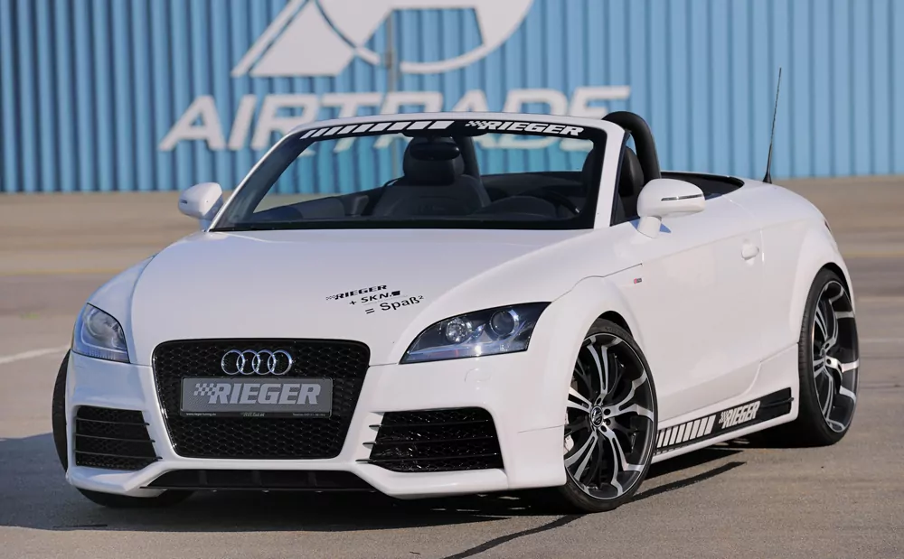 Rieger Spoilerstoßstange für Audi TT (8J) - Roadster 09.06- carbon optik
