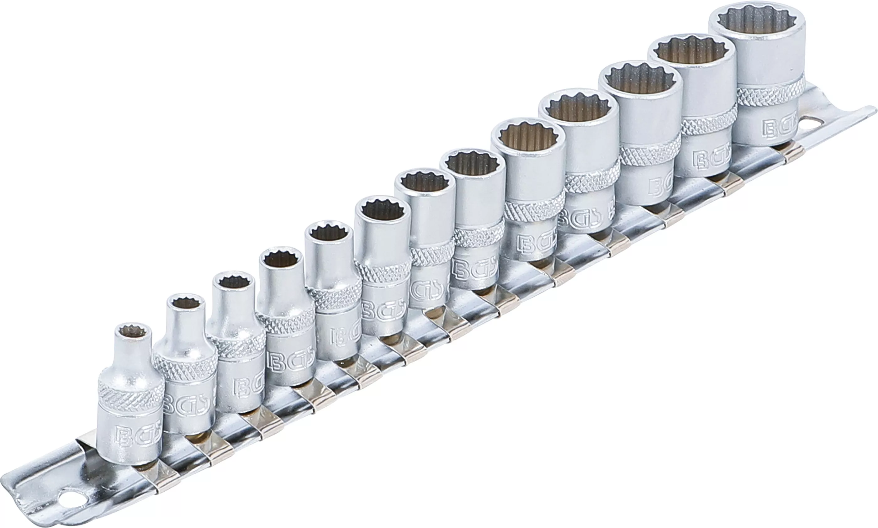 Steckschlüssel-Einsatz-Satz Zwölfkant | Antrieb Innenvierkant 6,3 mm (1/4") | SW 4 - 14 mm | 13-tlg.