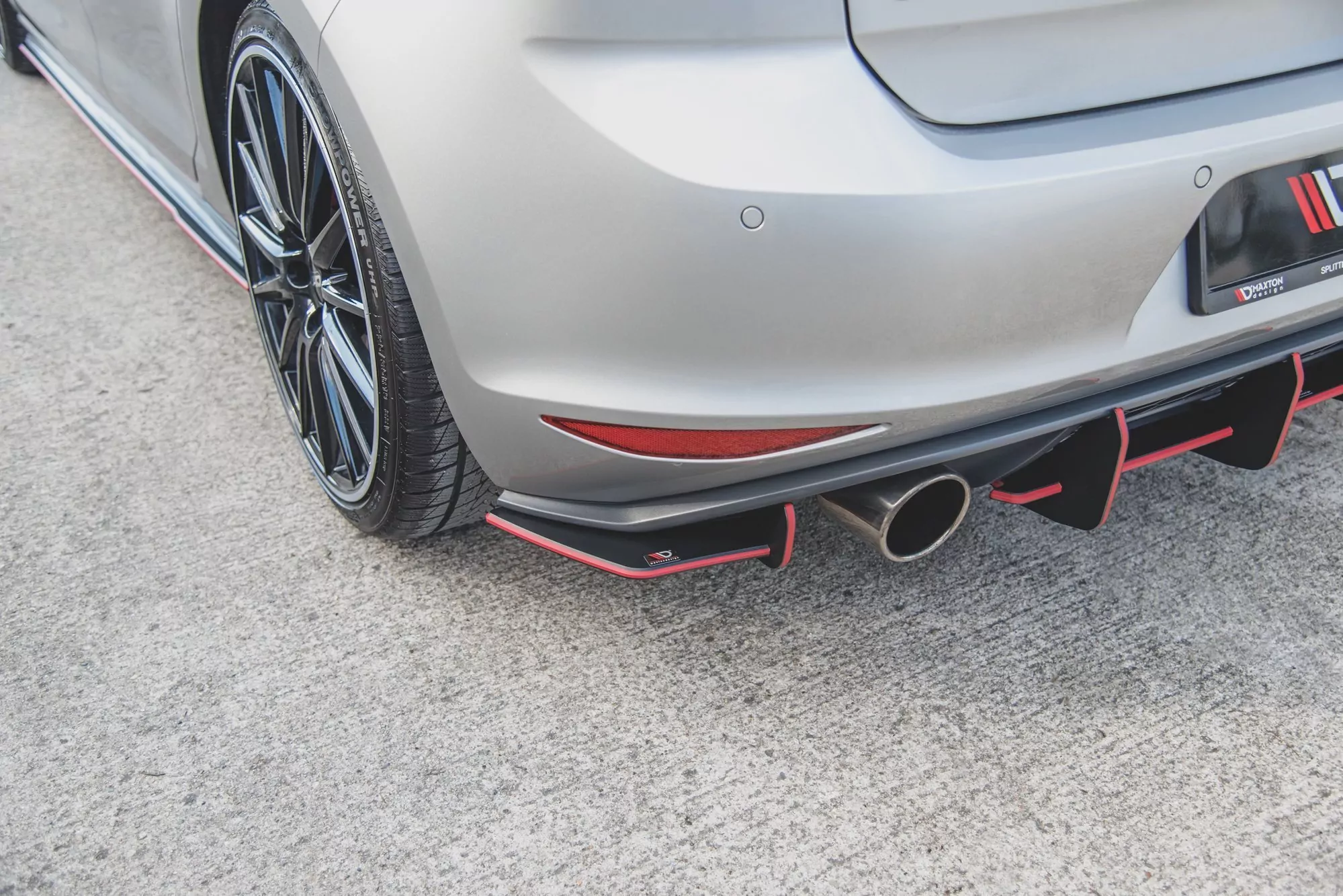 Robuste Racing Heck Ansatz Flaps Diffusor Für L + R V.1 VW Golf 7 GTI