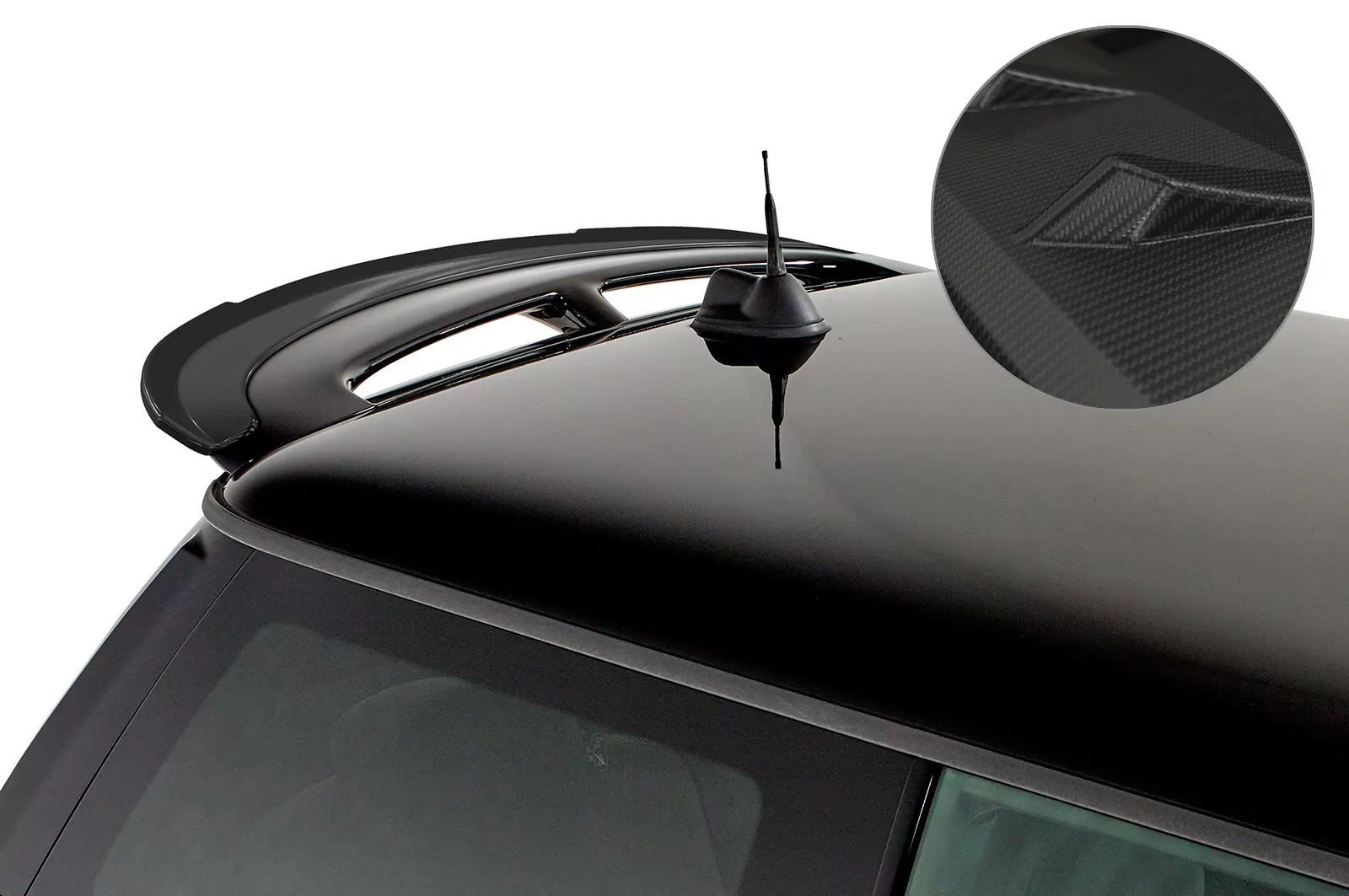 Heckflügel mit ABE für Mini R56 John Cooper Works HF729-M Carbon Look (matt)