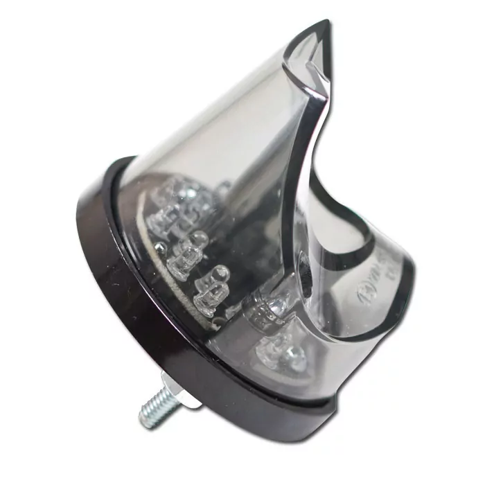 LED-Rücklicht "Pipe" | schwarz | ohne KZB | getönt Maße: B 54 x H 42 mm | E-geprüft