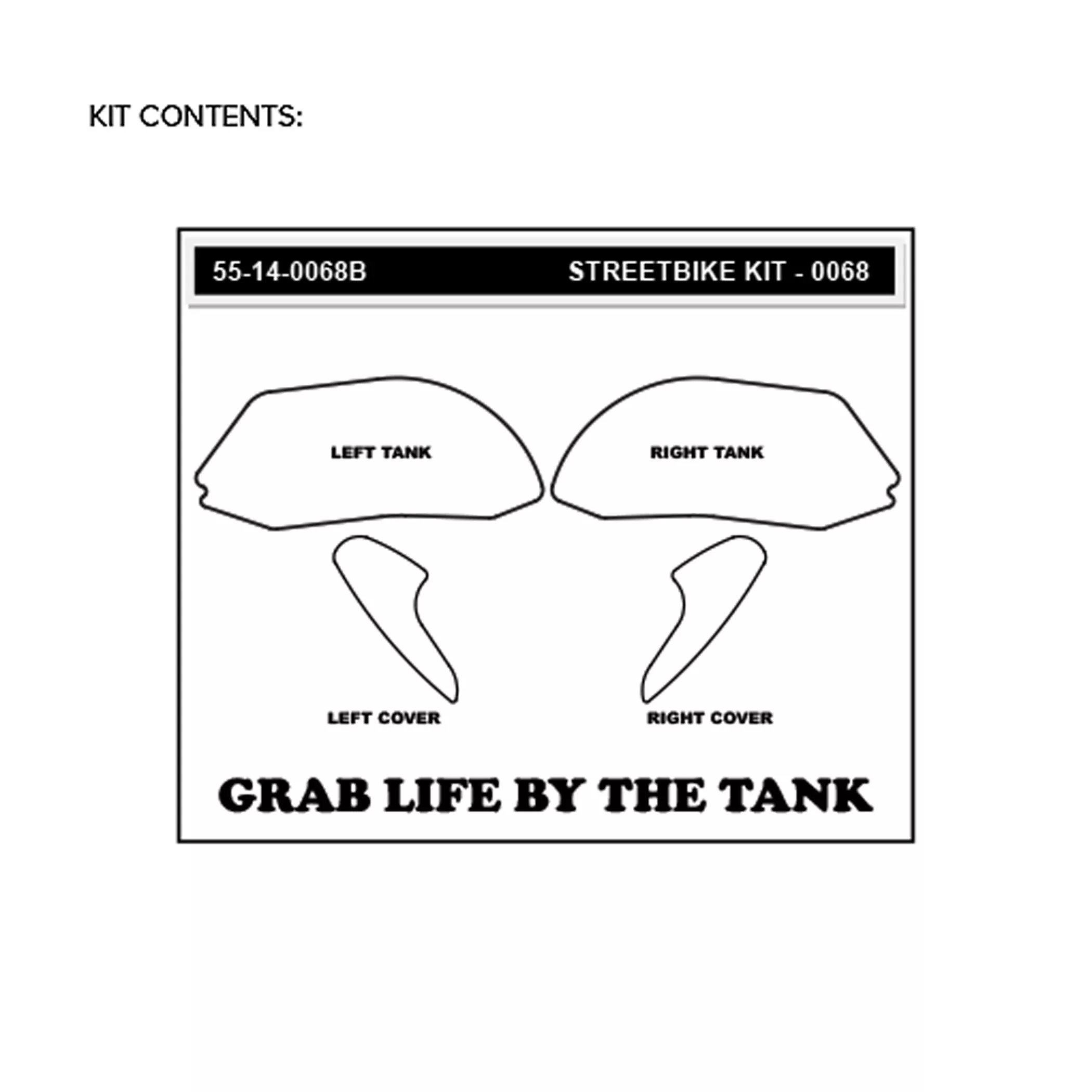 Stompgrip Traction Pad Icon für Ducati Panigale 1199 / Superleggera 12-14 Schwarz