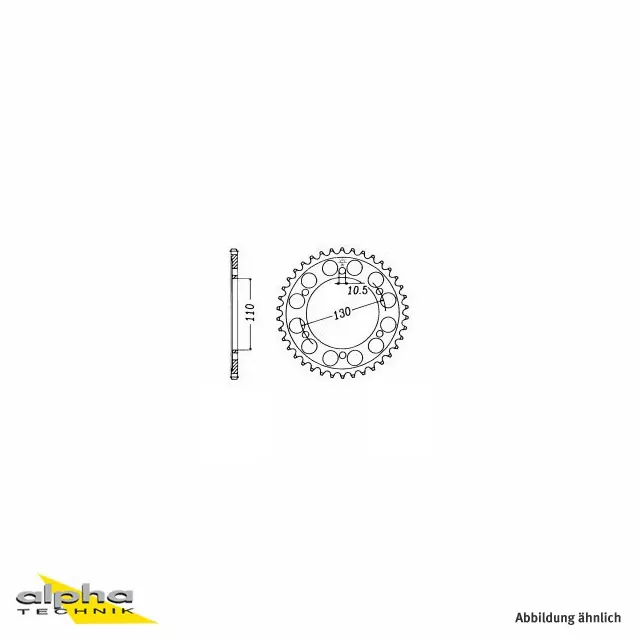 EK-Chain Kettensatz 530DEX für Yamaha FZ6 Fazer ab Modelljahr 2007- Typ 4S8 / 5S2 / 5S5