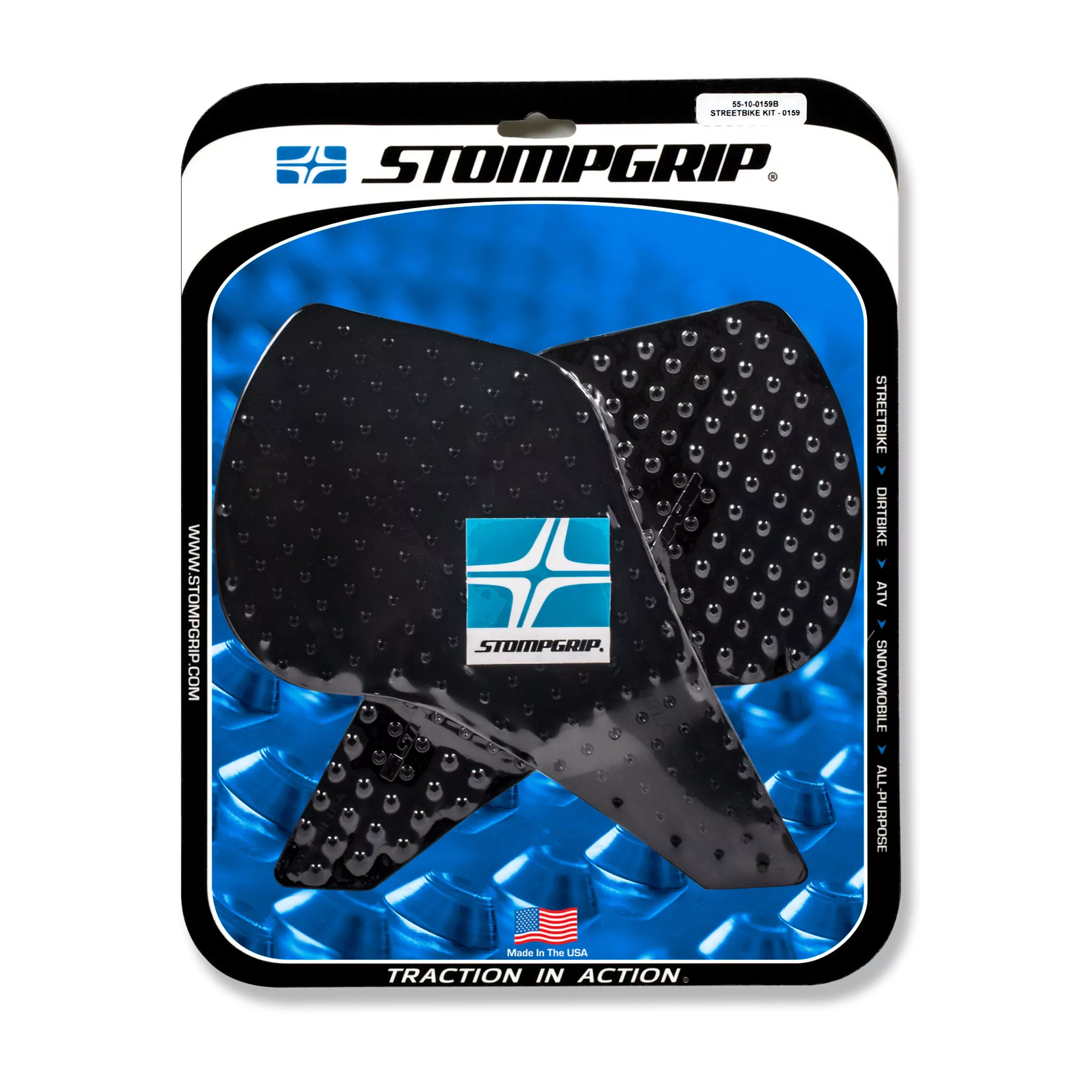 Stompgrip Traction Pad Volcano für Honda CRF1000 L Africa Twin Adventure Sport 18-22 Schwarz