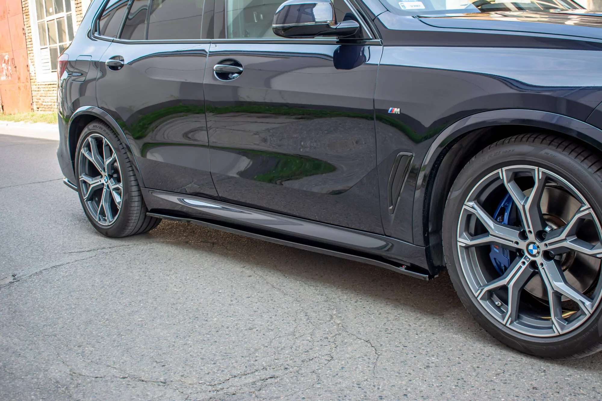 Seitenschweller Ansatz Passend Für Passend Für BMW X5 G05 M Paket Schwarz Hochglanz Schwarz Hochglanz