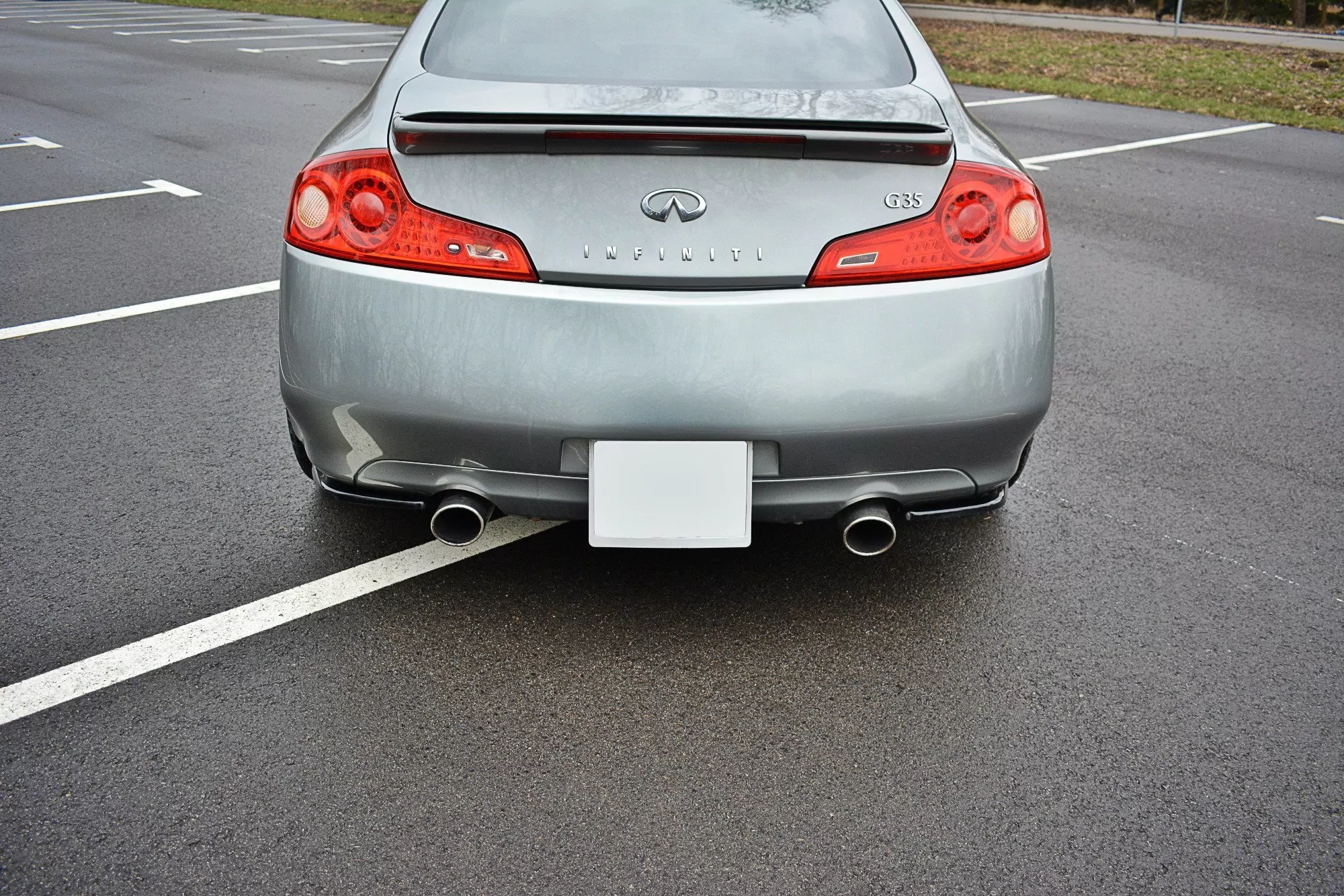 Heck Ansatz Flaps Diffusor Passend Für Diffusor Passend Für INFINITI G35 COUPE Schwarz Hochglanz Schwarz Hochglanz