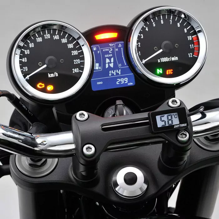 Temperaturanzeige | 12V | LCD | Universal |  wasserdicht | Maße: B 42 x H 25 x T 10.8 mm