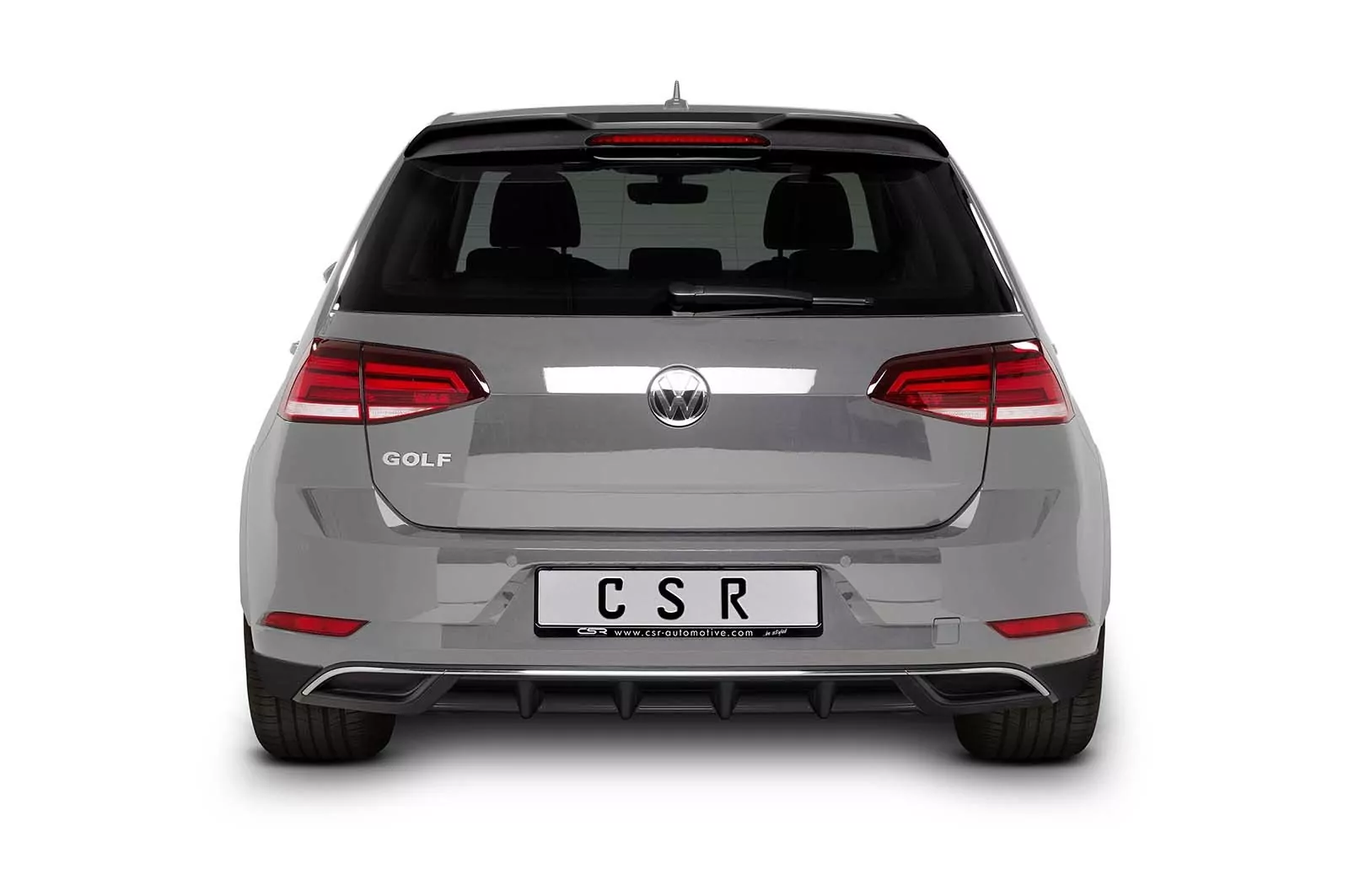 Heckansatz für VW Golf 7 (Facelift) HA251 Strukturiert (schwarz matt)