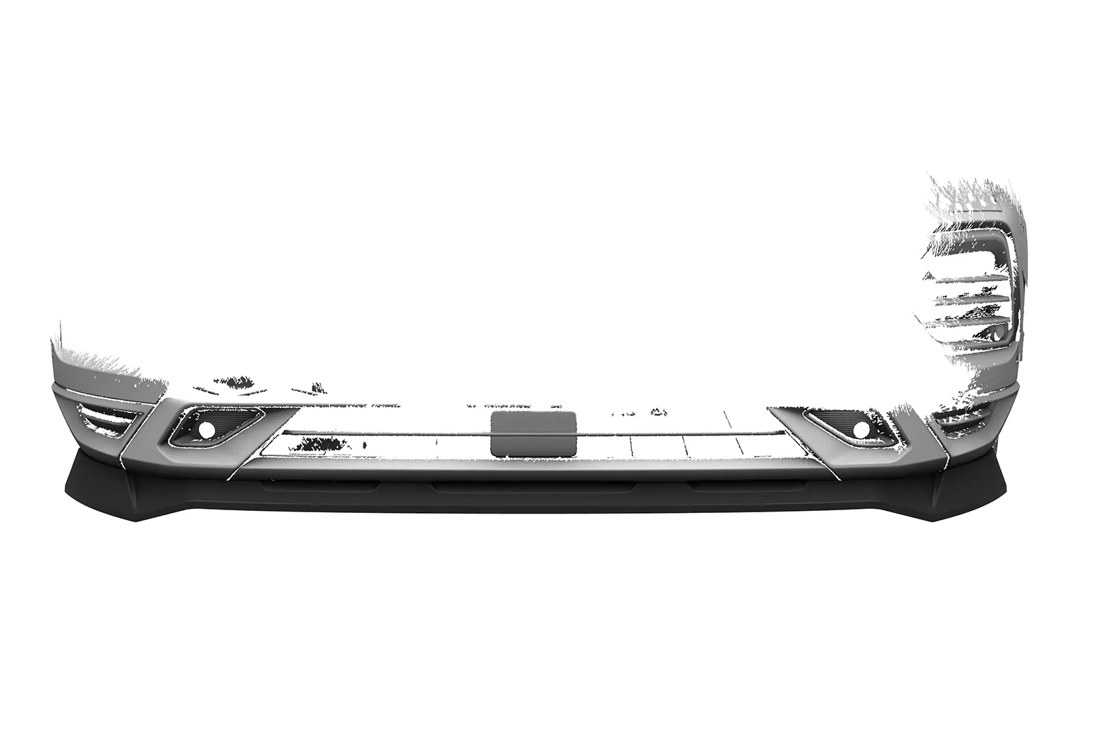 Cup-Spoilerlippe mit ABE für Seat Ateca (Typ 5FP, KH7) FR CSL808 Schwarz Strukturiert
