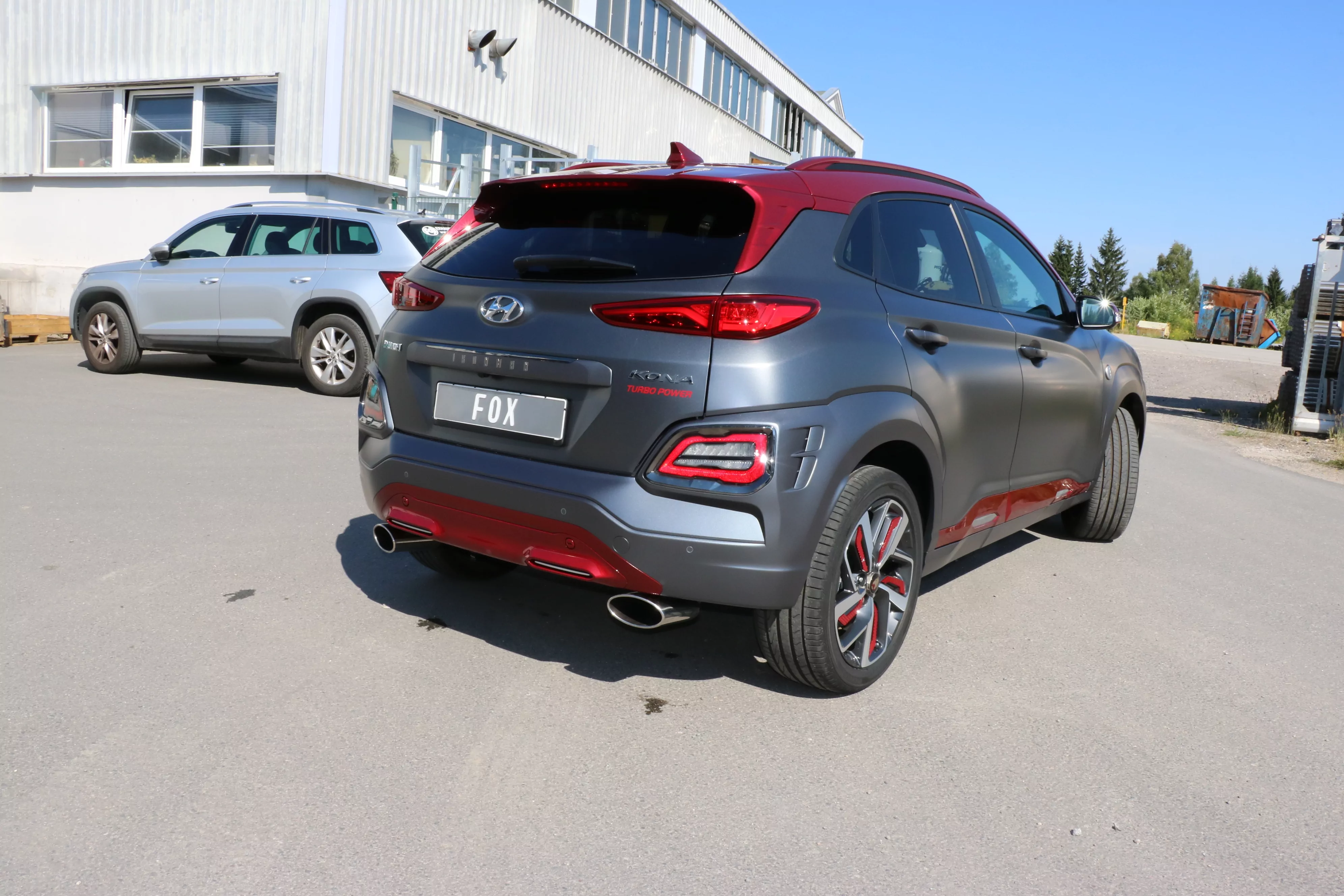 Hyundai Kona 2WD Ironman  Endschalldämpfer Ausgang rechts/links - 160x90 Typ 38 rechts/links