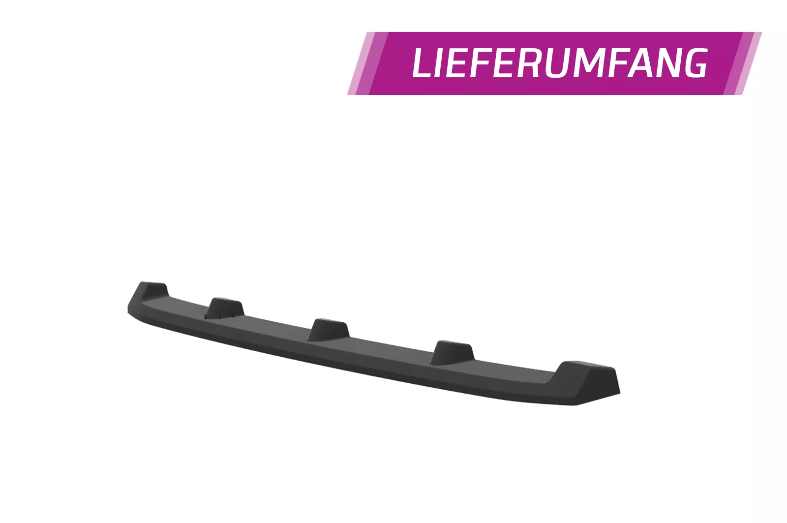 Cup-Spoilerlippe mit ABE für Audi A8 (D5) CSL706 Schwarz Strukturiert