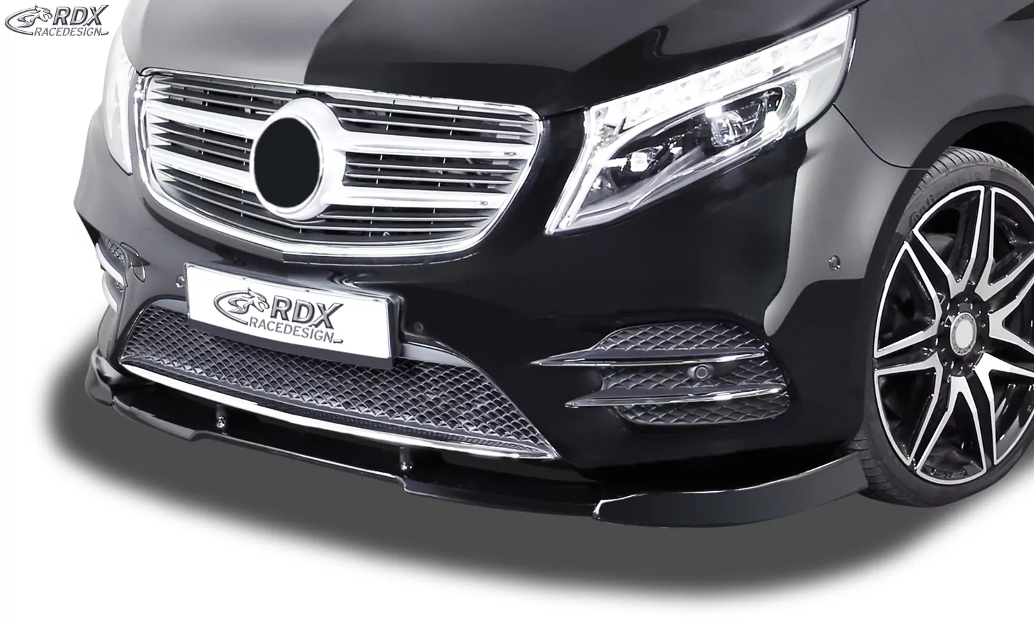 RDX Frontspoiler VARIO-X für MERCEDES V-Klasse W447 2014+ AMG-Line Frontlippe Front Ansatz Vorne Spoilerlippe