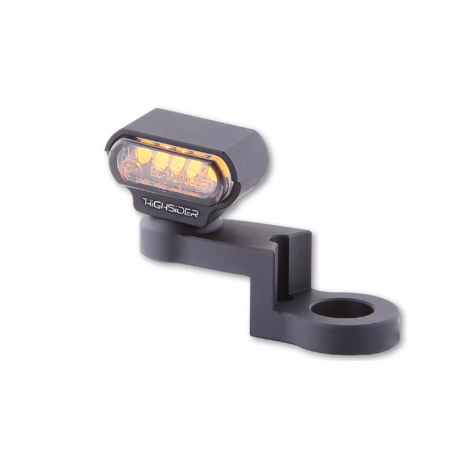 HIGHSIDER pro Type 1 Mounting LED Indicator Black/Translucent E-Approved (Pair)