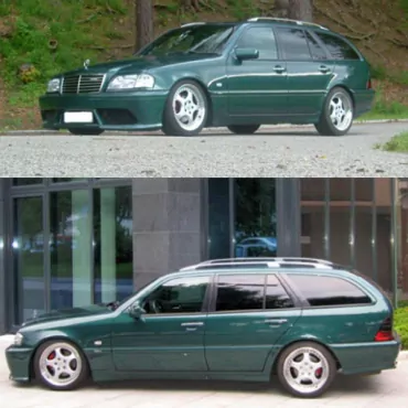 K.A.W. PlusKit Sportfahrwerk für Mercedes C Klasse T-Modell (S202) ab 06/1996 bis 03/2001