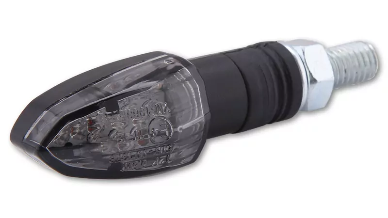 SHIN YO Lizzard LED Blinker Schwarz/Getönt E-Geprüft (Paar)