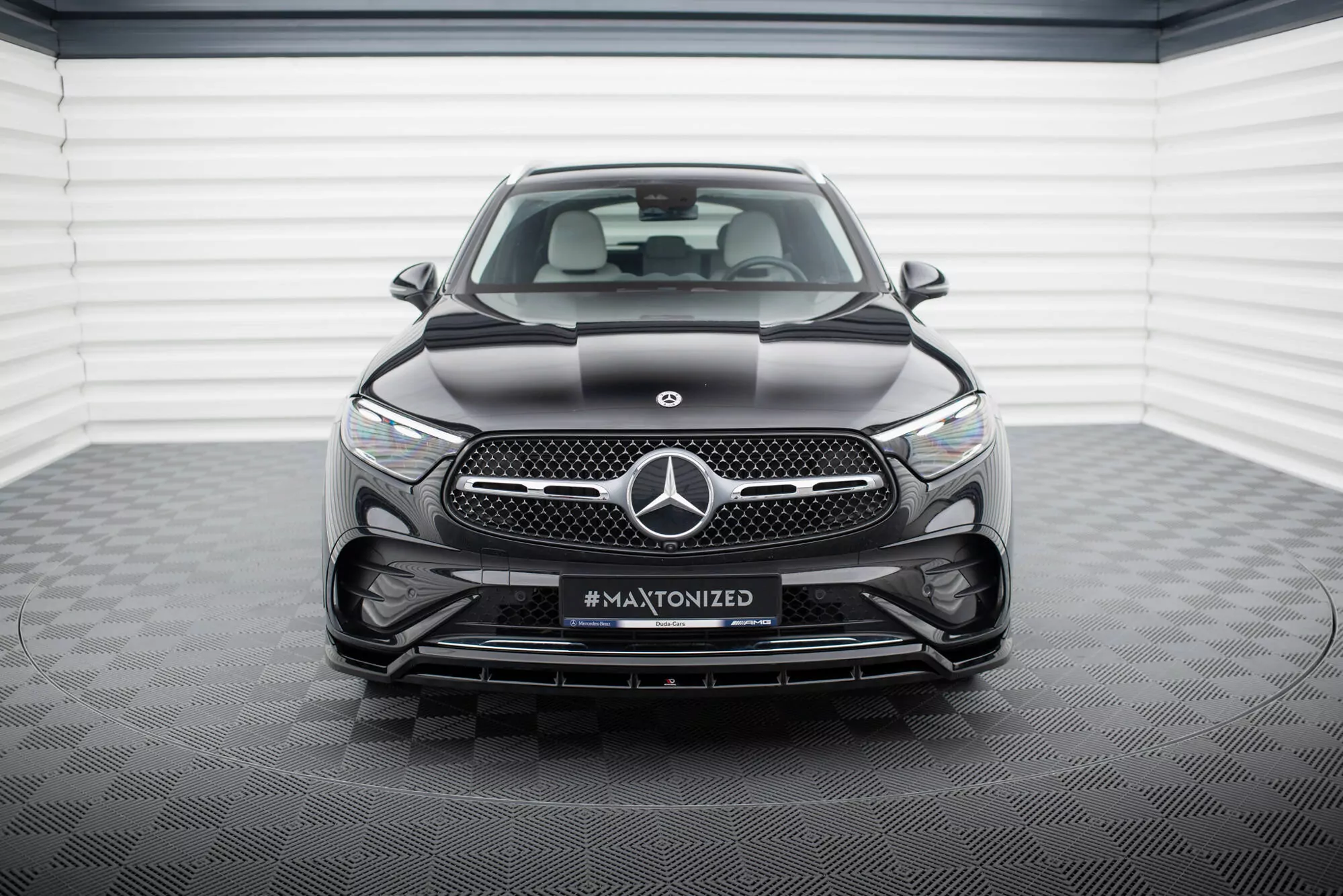 Front Ansatz Für Mercedes-Benz GLC  SUV / Coupe AMG-Line X254 / C254 Schwarz Hochglanz